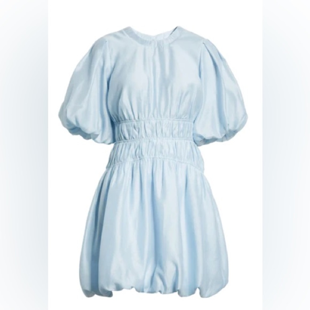 Jonathan Simkhai Echo Pleated Bubble Hem Dress - image 1